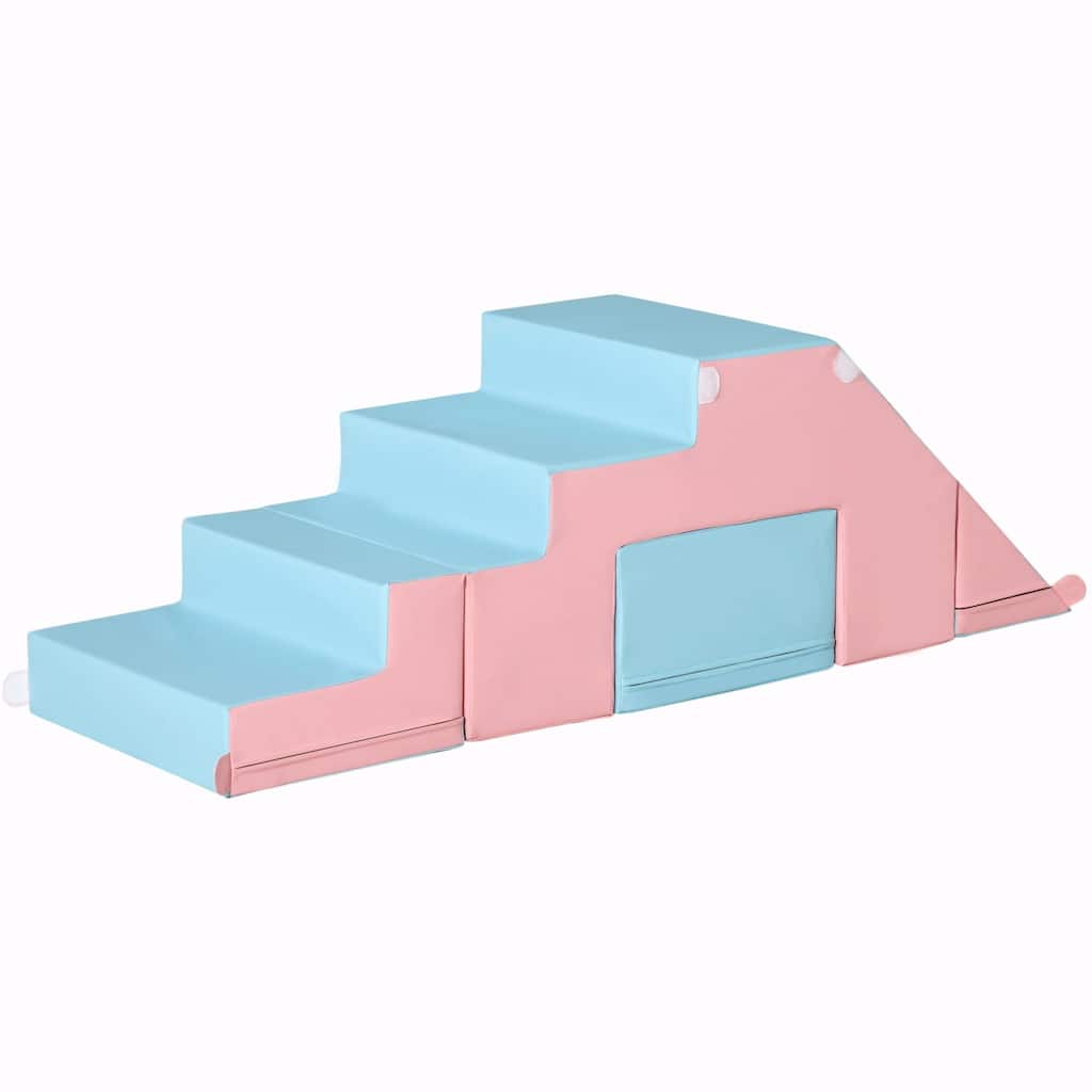 Soft Foam Climbing Set for Toddlers and Kids, Easy-to-Clean 2-Piece Play Set