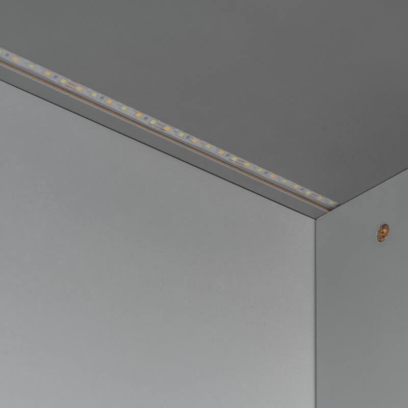 Roomfitters Full Over Full Bunk Bed with Twin Trundle, Storage Staircase & LED Lighting, Functional Space Saving Sleeper