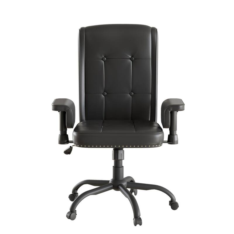 Adjustable Desk Chair Executive Office Chair Computer Chair Ergonomic Mid Back with 360°Swivel, Home Office Desk Chair