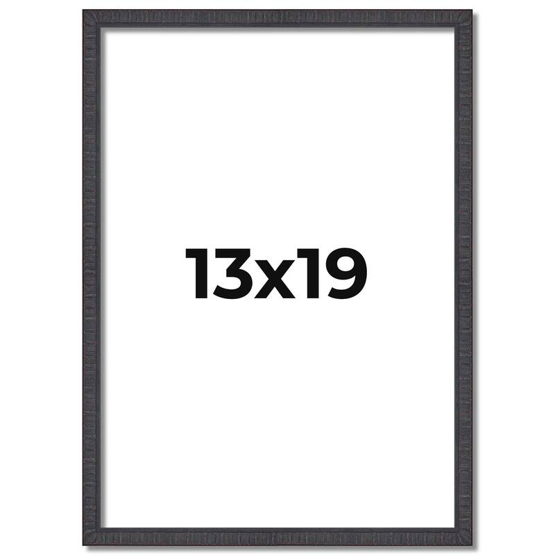 13x19 Frame Brown Picture Frame - Complete Modern Photo Frame Includes