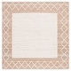 preview thumbnail 12 of 10, SAFAVIEH Handmade Natural Fiber Trautchen Farmhouse Trellis Border Jute Rug 6' Square - Natural/Ivory - Square