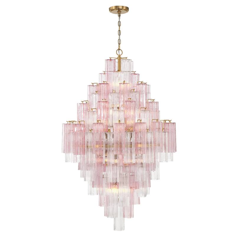 Crystorama Lighting Group ADD-319-SP Addis 20 Light 32" Wide