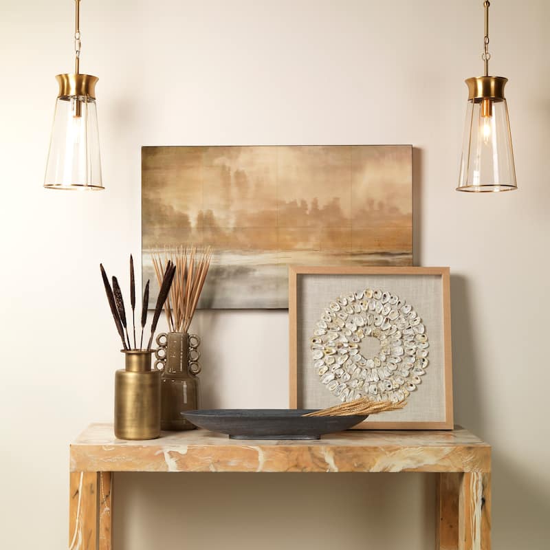 Jamie Young Nara 1-Light Pendant, Antique Brass - 60 Max Wattage; 120 Volts