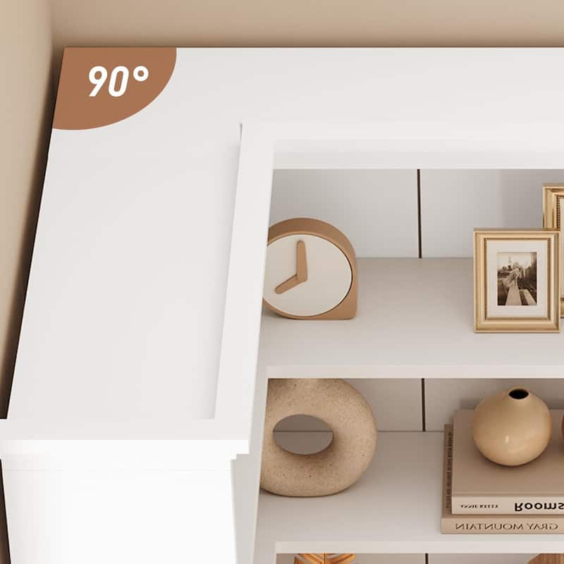 Farmhouse Bookshelf Corner