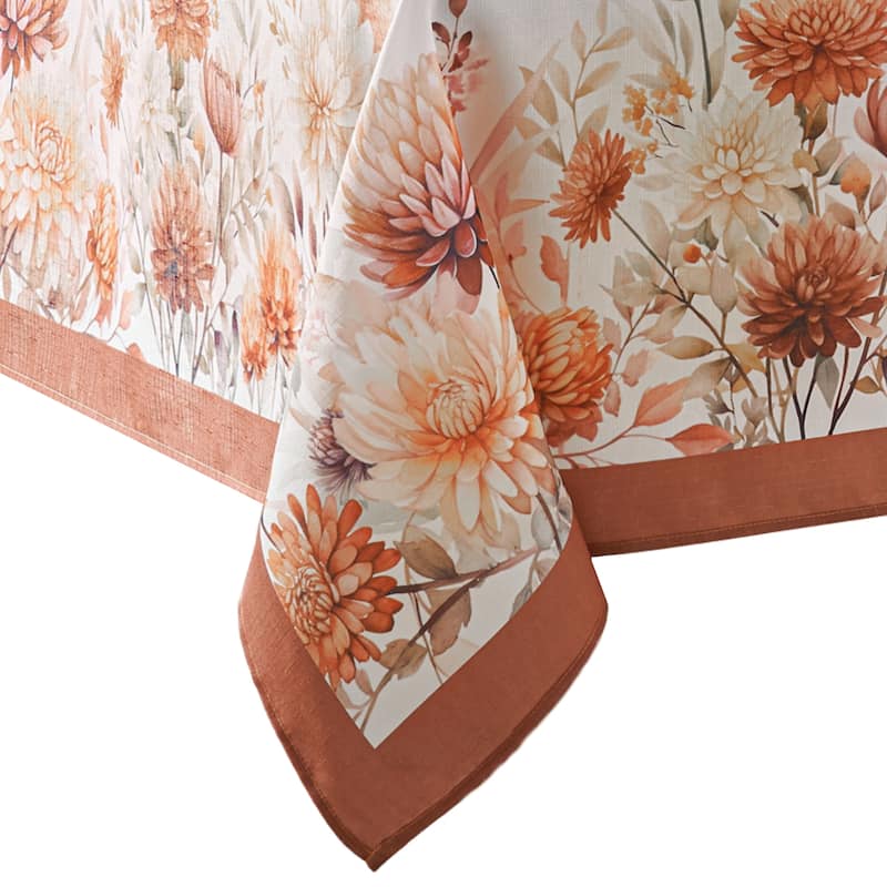 Autumn Blooms Tablecloth - 60x144