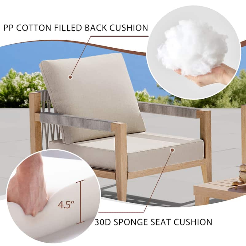 27.6 x 24.4 in Outdoor Indoor Patio Seat Cushions Set