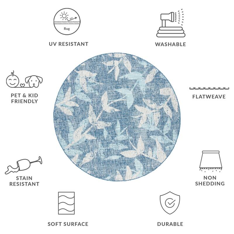 SAFAVIEH Courtyard Rula Indoor/Outdoor Waterproof Patio Backyard Rug
