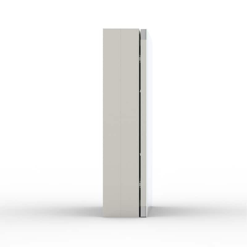 16" x 20" Rectangular Aluminum Surface Mount Medicine Cabinet with Mirror and Shelves - 16" x 20"