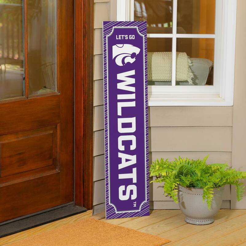47" Double Sided Seasonal Porch Leaner, Kansas State University - 47" x 11.25"