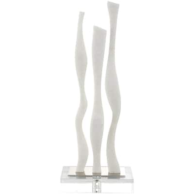 Uttermost 18013 Gale 26-3/4" Tall Crystal and Rice Stone Abstract