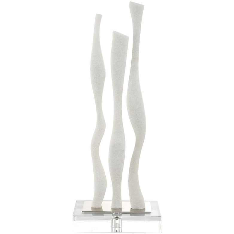 Uttermost 18013 Gale 26-3/4" Tall Crystal and Rice Stone Abstract