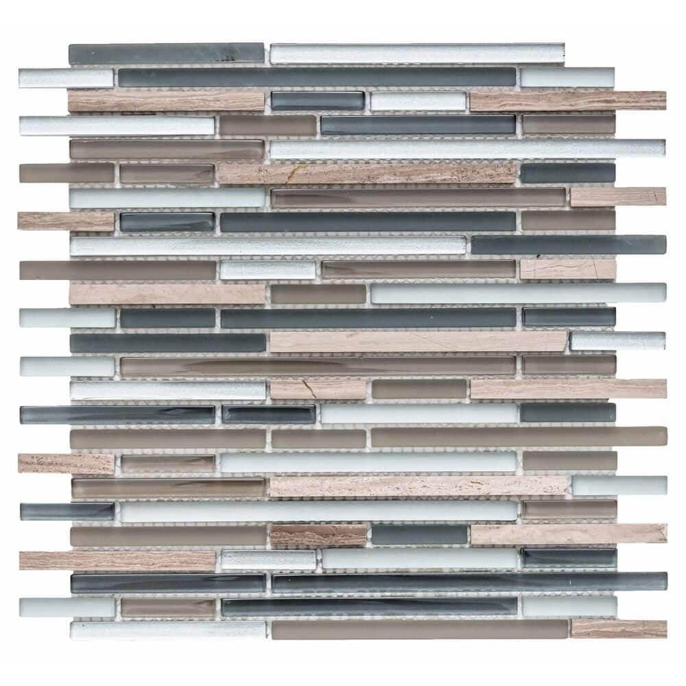 The Tile Life Victory 12x12 Random Sized Glass Mosaic Wall & Backsplash Tile