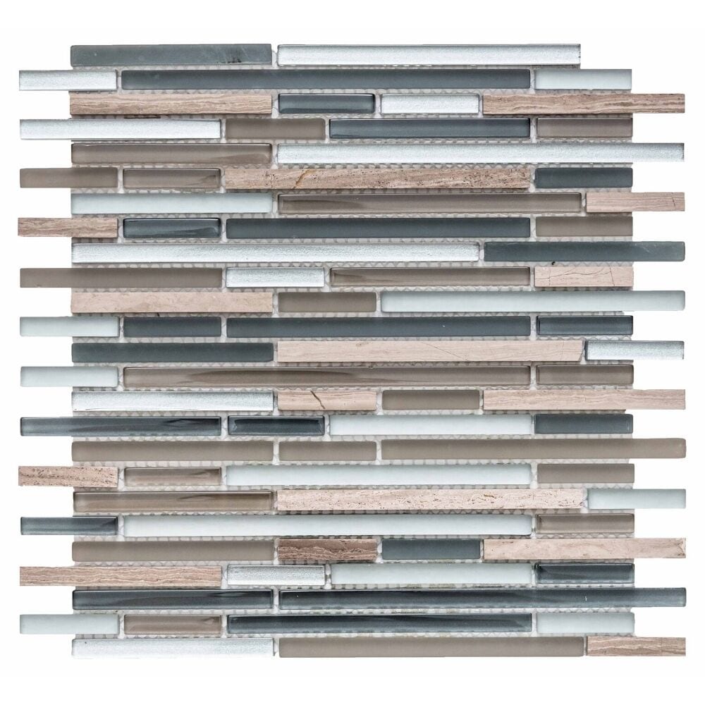 Victory 12x12 Random Sized Glass Mosaic Tile - Wall & Backsplash