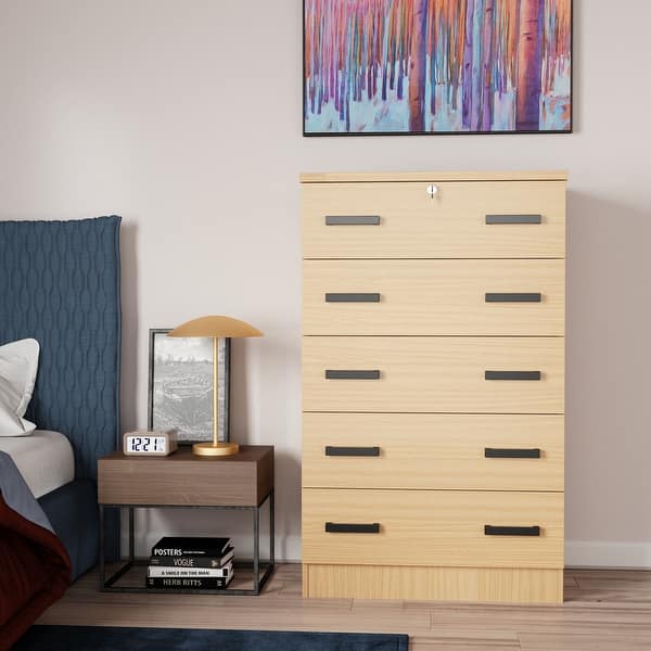 dresser with lock Contemporary 3 Drawer Dresser with Lock For Assisted Living Furniture