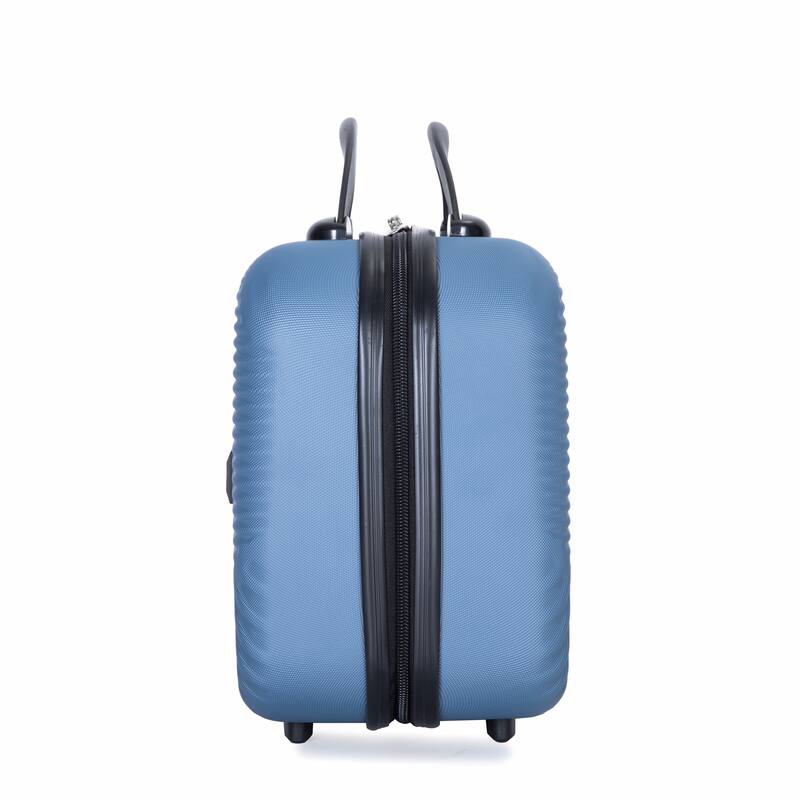 Carry On Luggage Set 4 Piece, High Quality ABS Lightweight Suitcase with Adjustable Pull Rod and Aircraft Wheel, for Women Men