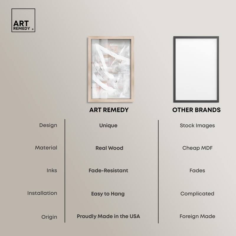 Thick White Texture I Shadowbox by Art Remedy