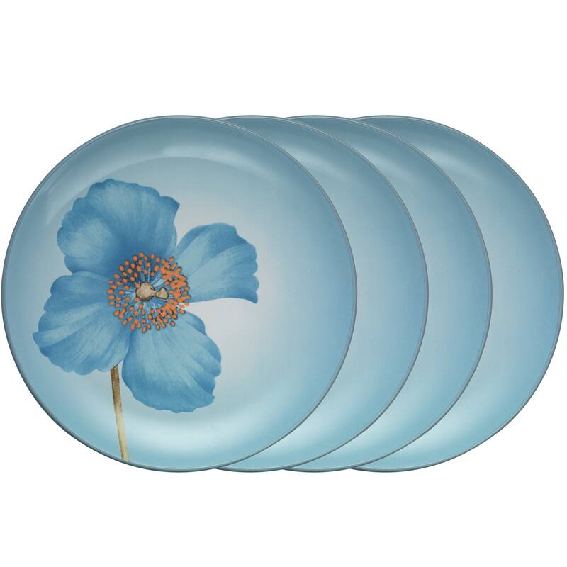 Noritake Colorwave Set Of 4 Floral Accent Plates, 8-1/4"