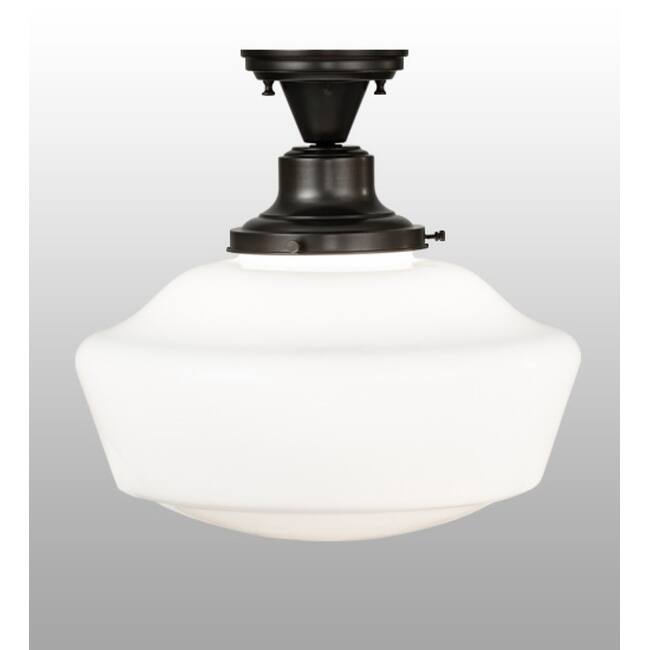 Meyda Tiffany 240369 Revival Schoolhouse 16" Wide Semi-Flush Ceiling