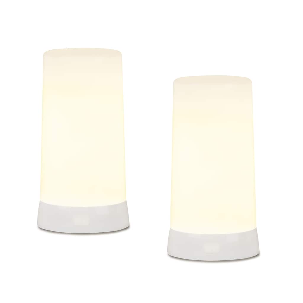 LED Flickering Light Candle (Set of 2) - 2.75 x 2.75 x 5