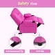 preview thumbnail 8 of 71, MCombo Big Kids Recliner Chair for Toddler Boys and Girls Faux Leather - 28.3"(L)x26.4"(W)x34.2"(H)