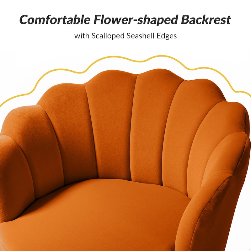 Xabier Cute Modern Upholstered Barrel Chair Accent Chair with Tufted Back Set of 2 by HULALA HOME