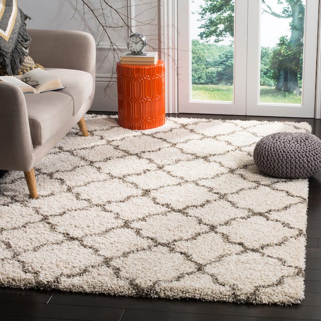 SAFAVIEH Hudson Shag Vitchka Glam Trellis 2-inch Area Rug