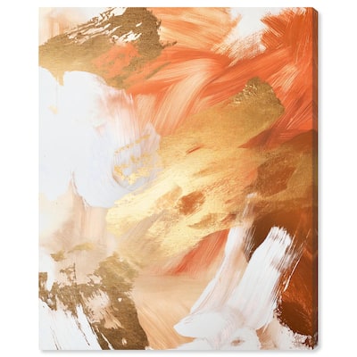 Golden Yellow Citrus Burst II Canvas by Art Remedy, Gallery Wrapped