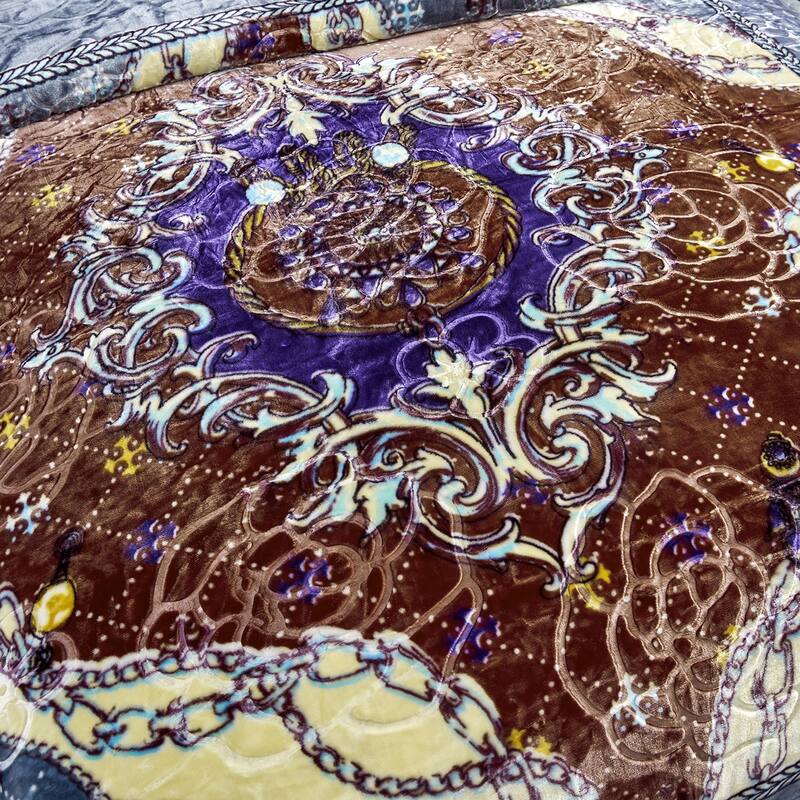 Plush Raschel Korean Printed Fleece Blanket