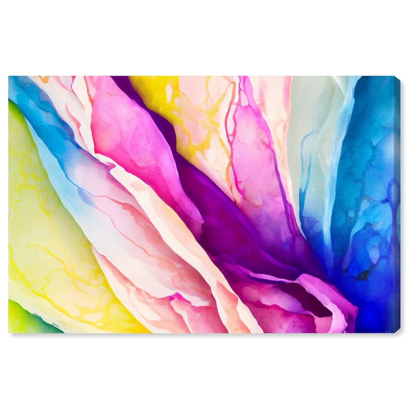Wynwood Studio Abstract Gemstone Shades Pink and Modern & Contemporary Wall Art Canvas Print