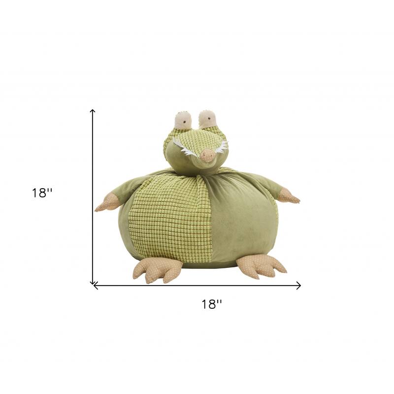 18" X 18" Green Novelty Throw Pillow