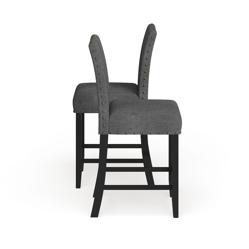 Strick & Bolton Gallaccio Contemporary 25-inch Fabric Stool (Set of 2)