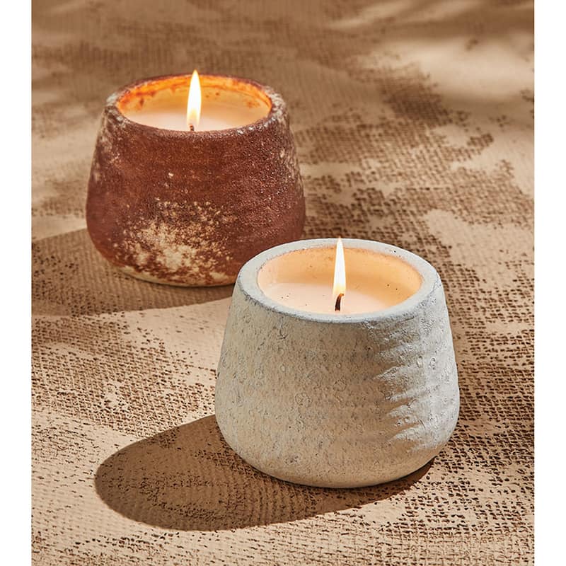 Nomad Citro Pot Cream Decorative Jar Candle with Citronella, 5oz, 9hrs Burn Time, Perfect for Spring and Summer