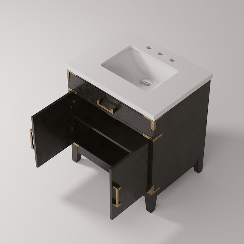 Laurel Bath Vanity with Quartz Top and Sink