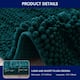 Subrtex Non-slip Bathroom Rug Chenille Soft Striped Plush Bath Mat