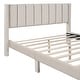 preview thumbnail 29 of 50, Gray Full Velvet Upholstered Bed with Large Storage Drawer - Luxurious Design
