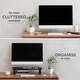 preview thumbnail 5 of 5, Jani Wood Monitor Stand Riser Desk - Ergonomic Design Stand, Desktop Organizer Table for Home, Office Workspace, Gaming Desk