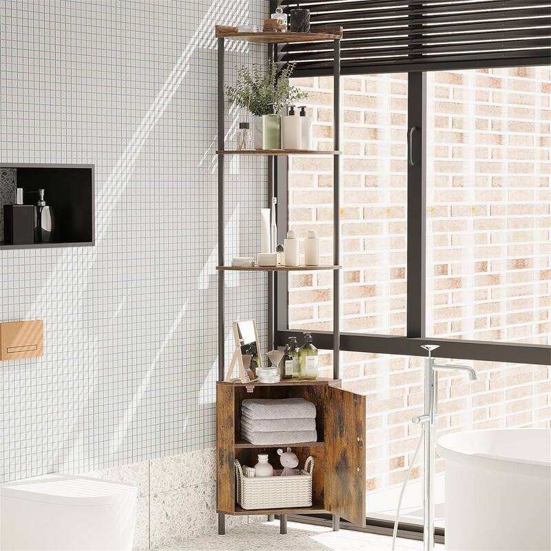 Bathroom Shelves - 11.69"D x 11.69"W x 65.43"H