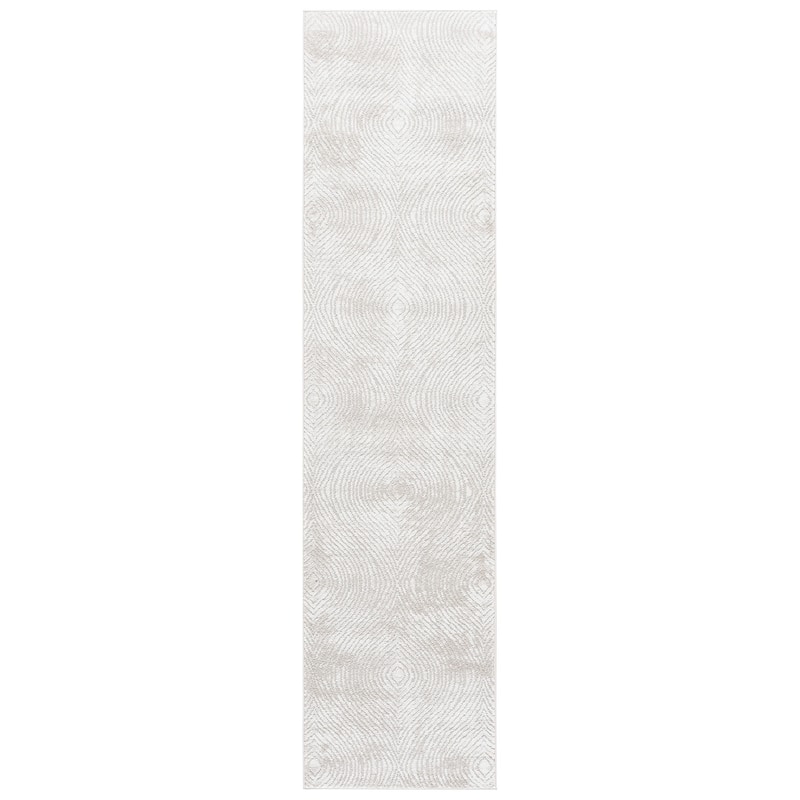 SAFAVIEH Carter Ehrentraud Modern & Contemporary Rug - 2' x 8' Runner - Ivory/Taupe