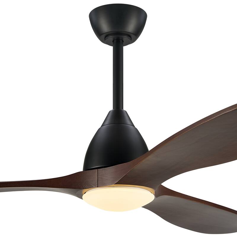 60-inch 3 - Blade Smart Ceiling Fan with Adjustable CCT LED Light Kit and Remote Control Included
