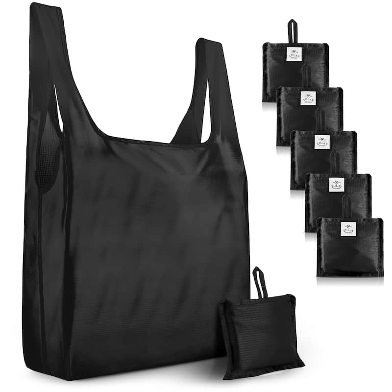 Zulay Kitchen 5 Pack 50 Pound Reusable Grocery Bags
