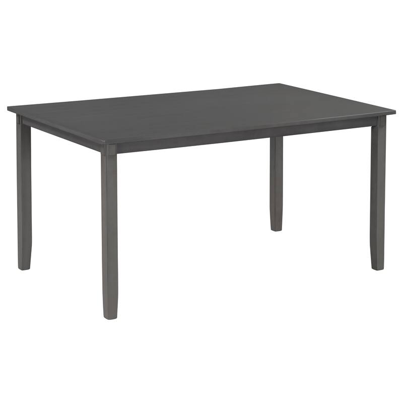Traditional 6-Piece Wooden Dining Table Set with 4 Upholstered Chairs and Bench