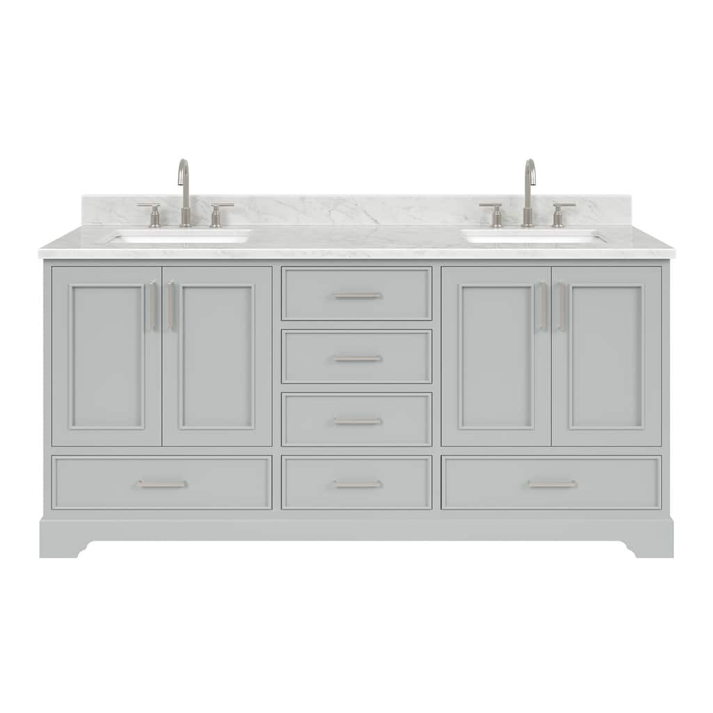 Ariel M073DCW2RVO Stafford 73" Free Standing Double Basin Vanity Set