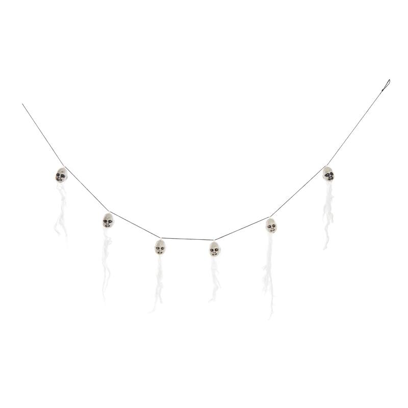 71'' Ghost Garland w/White Fabric