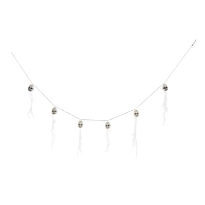 71'' Ghost Garland w/White Fabric