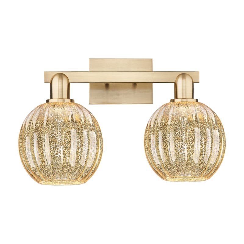 Innovations Lighting 716-2W-12-16 Preston Vanity Preston 2 Light 16" - Champagne Bronze / Mercury
