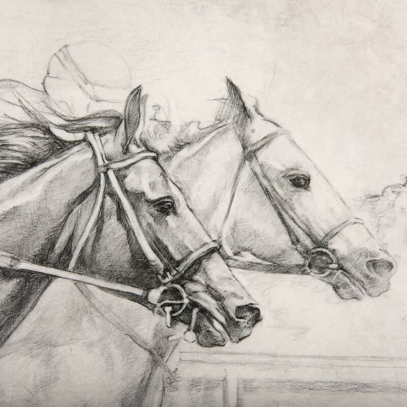 Horse Racing I (30 x 40) Canvas Art Print