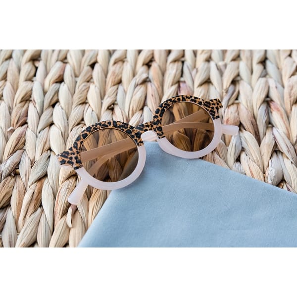 slide 2 of 7, Toddler & Kid Retro Sunglasses - Pink Pink Cheetah