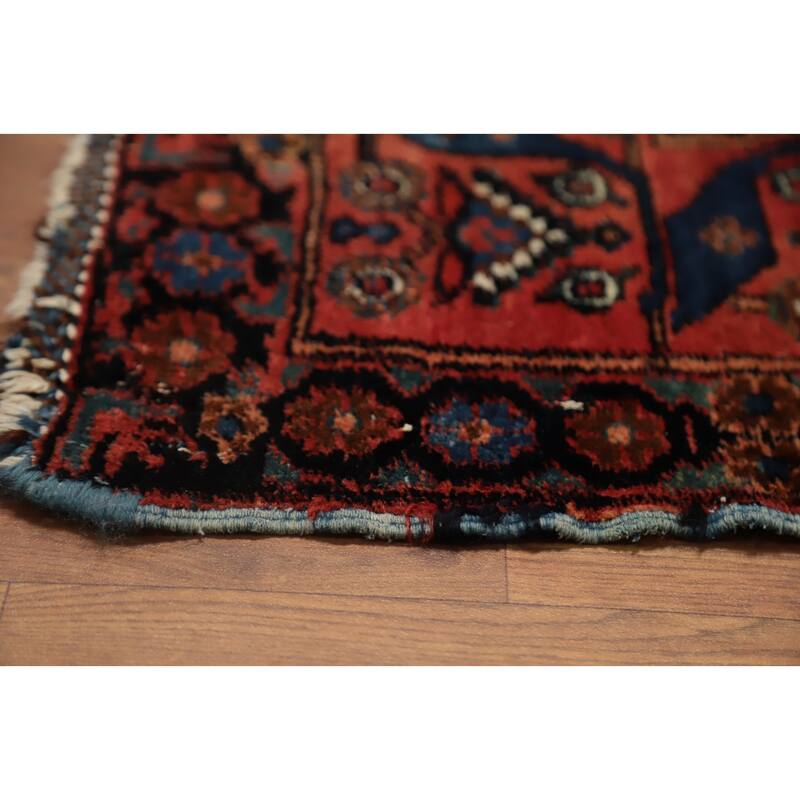 Hand Knotted Oriental 100% Wool Carpet Traditional Floral Beige & Ivories Bidjar Area Rug - 6' 11'' X 5' 0''