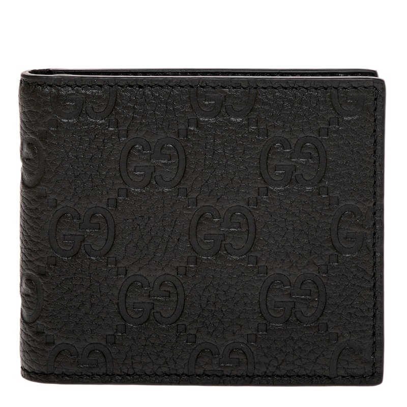 Gucci Men's Imprint Bifold Wallet - Black