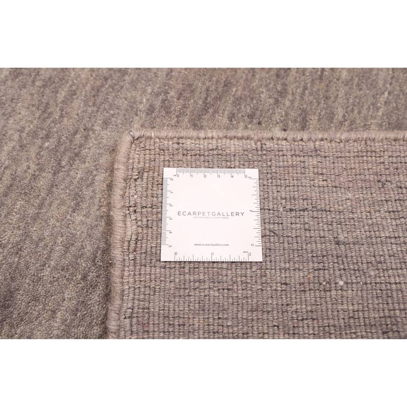ECARPETGALLERY Hand Loomed Kashkuli Gabbeh Grey Wool Rug - 5'0 x 7'10